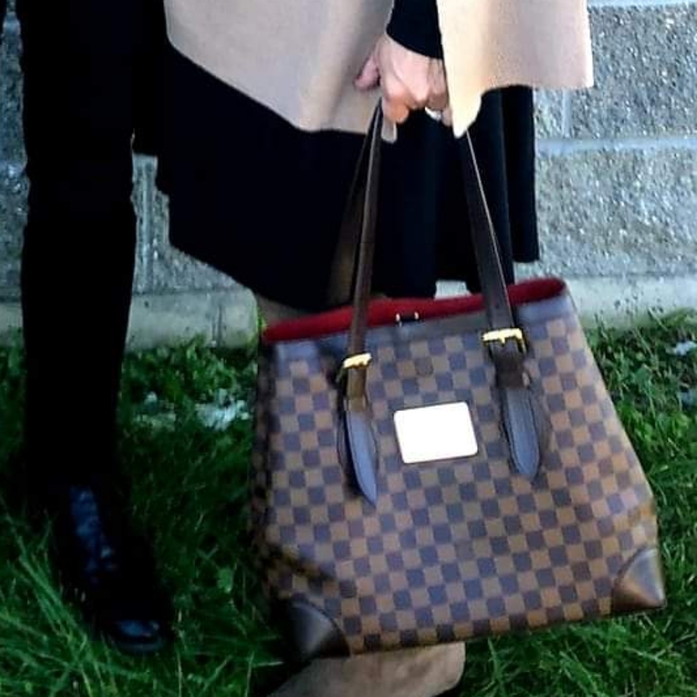 LOUIS VUITTON DAMIER HAMSTEAD MM TOTE ❤️ LIMITED EDITION - Picture 10 of 15